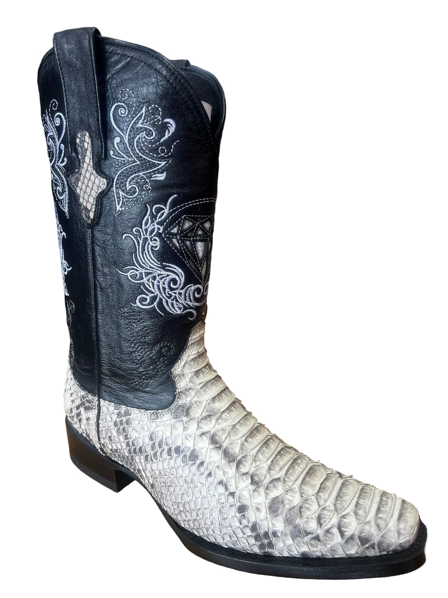 MNS Mexican Handmade Exotic Phyton Boot Long Semisquare Tip