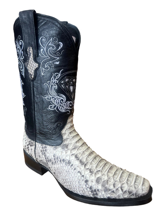 MNS Mexican Handmade Exotic Phyton Boot Long Semisquare Tip